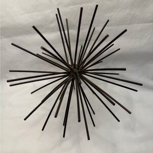 MCM Decorative Metal Starburst Sculpture Bronze Sputnik Sea Urchin